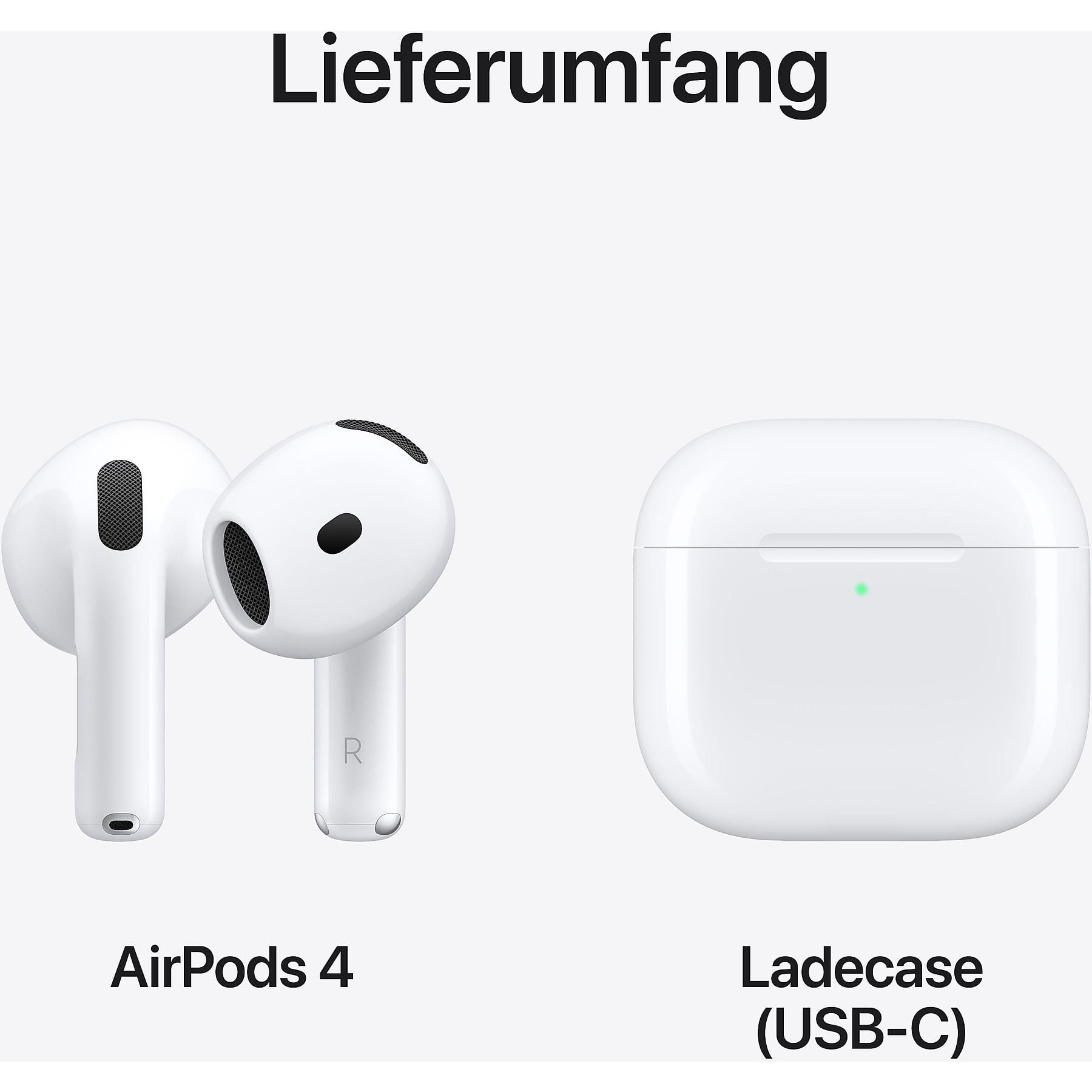 Apple AirPods 4 USB‑C In‑Ear Kopfhörer Bluetooth Weiß – Bild 6