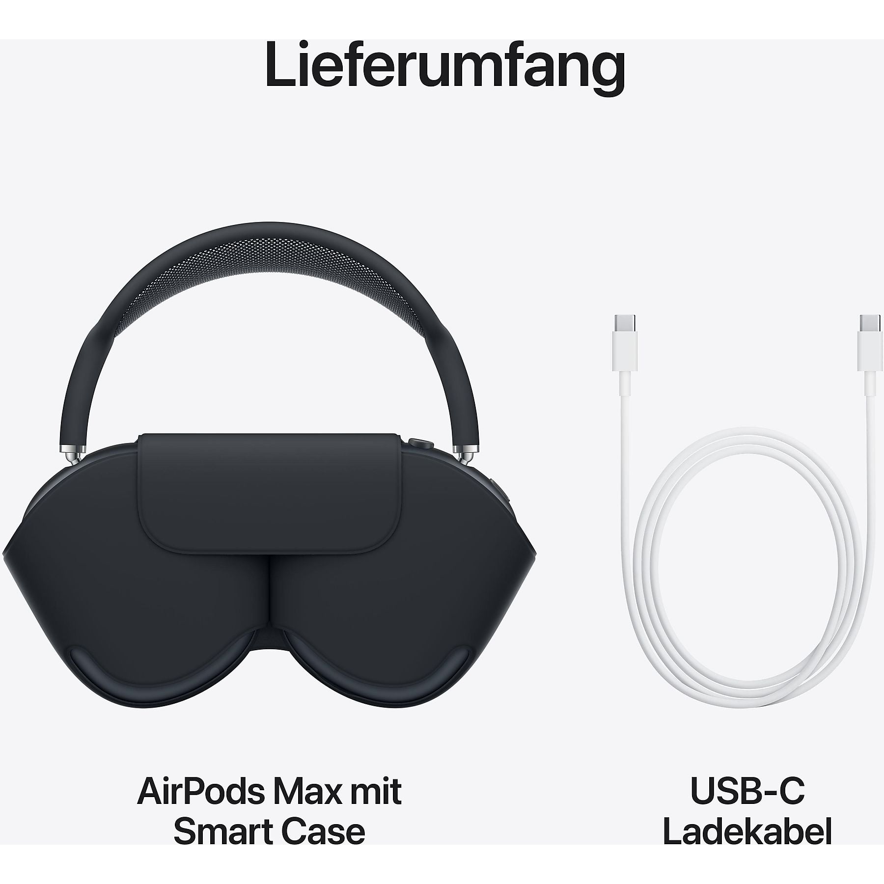 Apple AirPods Max USB‑C Over‑Ear Kopfhörer Bluetooth Mitternacht – Bild 4