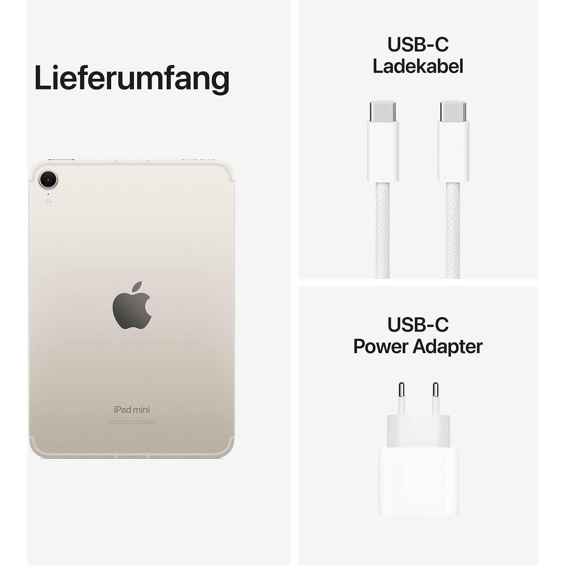 Apple iPad mini – Polarstern, 256 GB | Wi-Fi + Cellular | A17 Pro – Bild 4