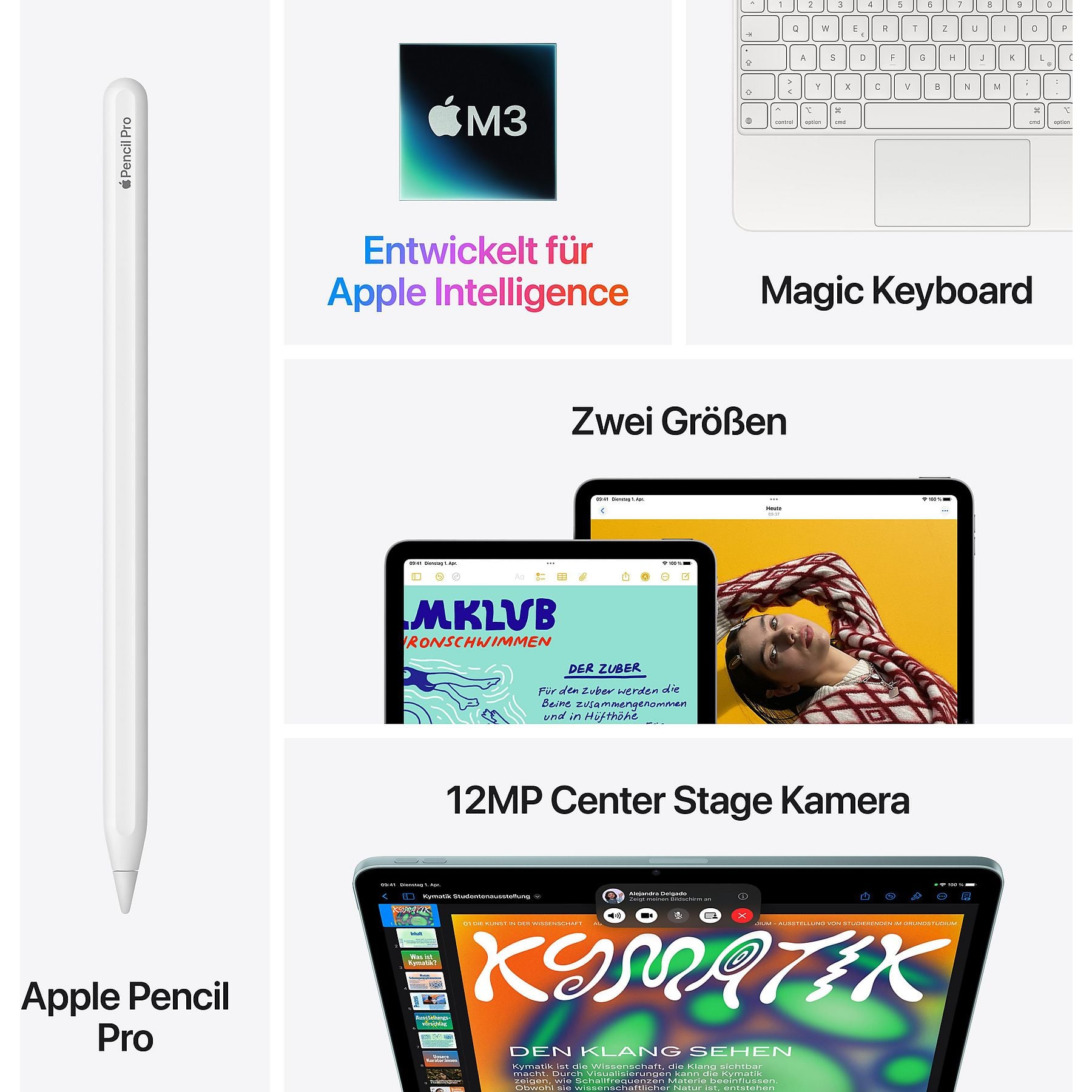 Apple iPad Air – Blau, 256 GB | 11 Zoll | M2 | Wi-Fi + Cellular – Bild 4