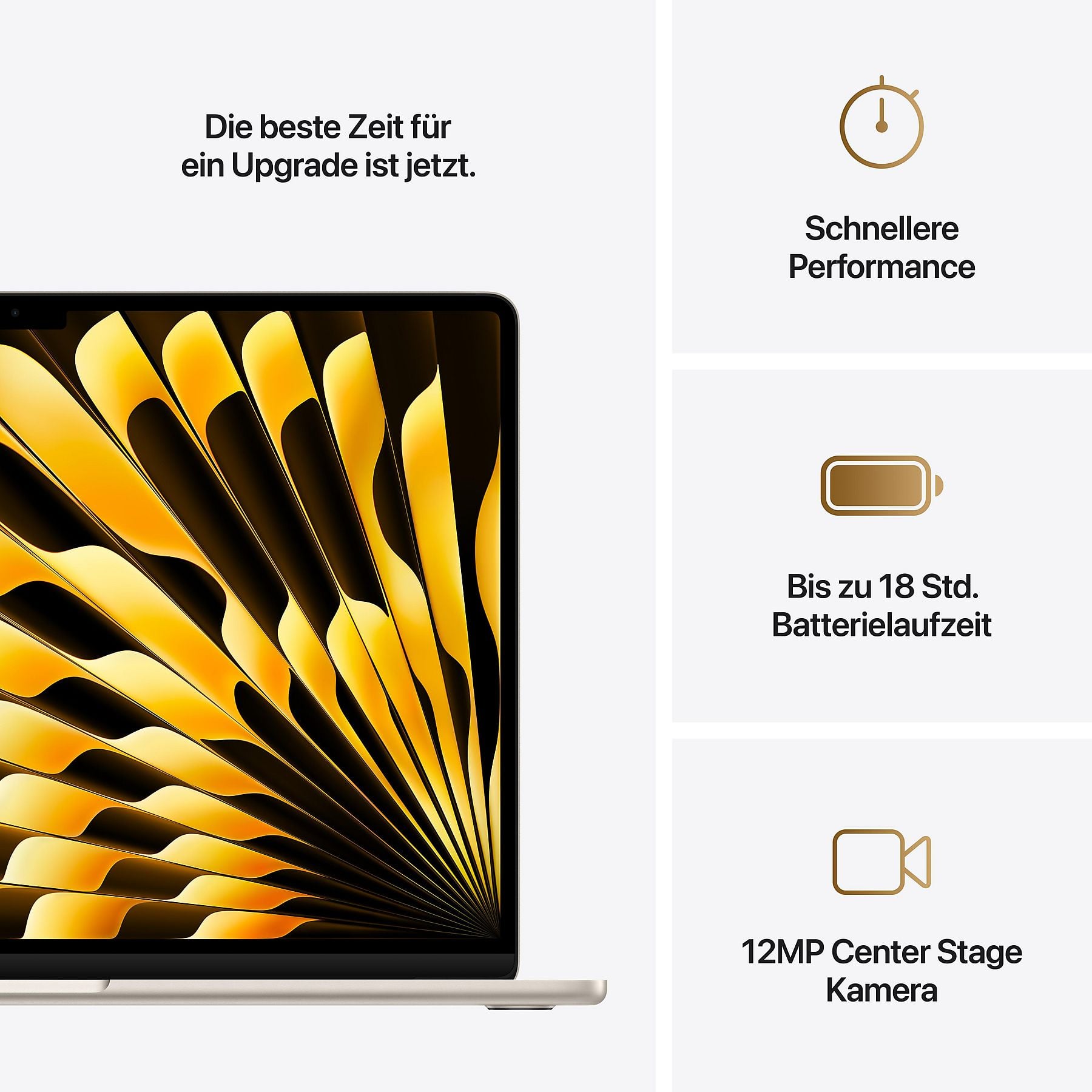 Apple MacBook Air 13 Zoll - Polarstern, 13.6 Zoll | M4 10‑Core CPU 10‑Core GPU | 16 GB RAM | 512 GB SSD – Bild 4