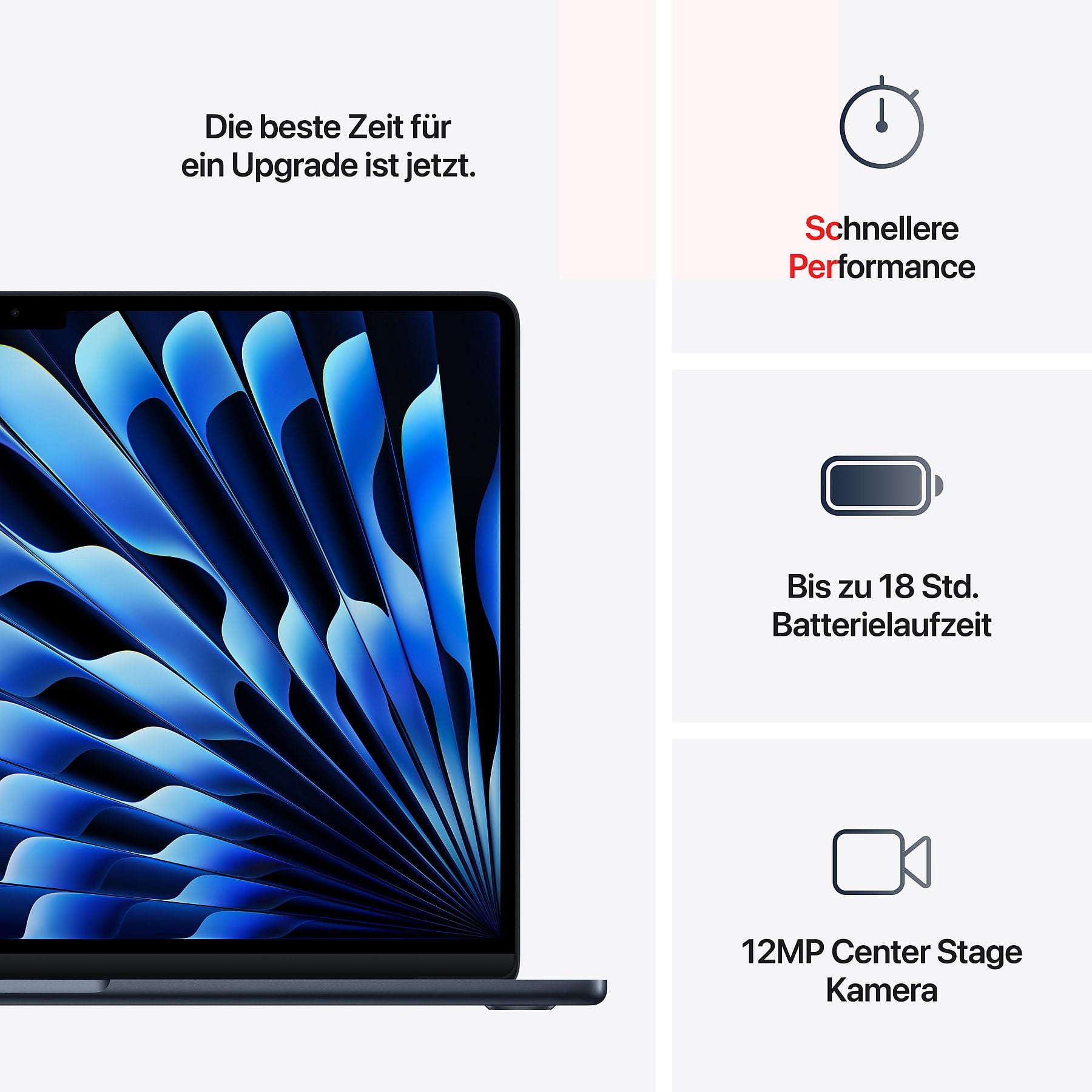 Apple MacBook Air 15 Zoll – Mitternacht, 15,3 Zoll | M4 10-Core CPU 10-Core GPU | 16 GB RAM | 256 GB SSD – Bild 5