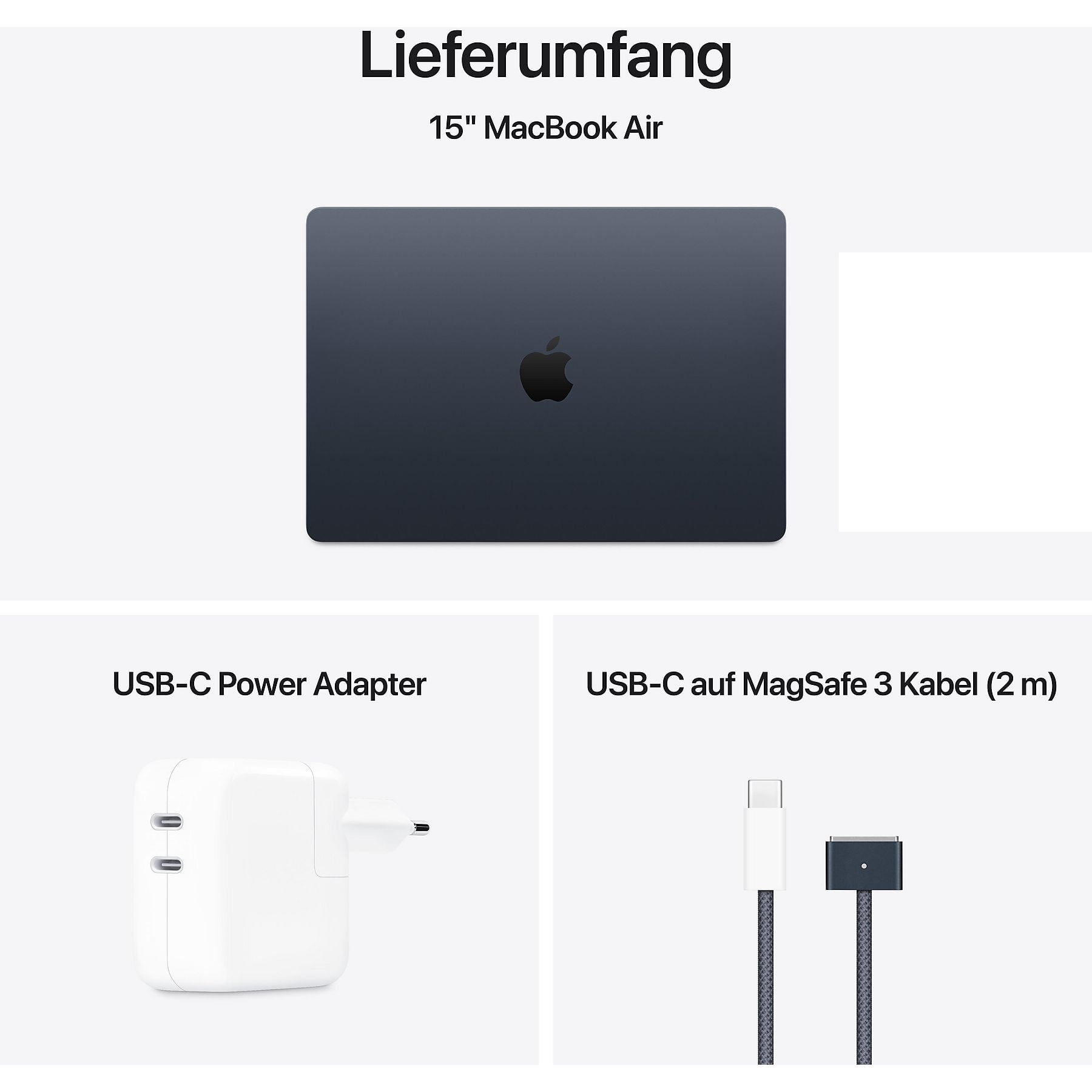 Apple MacBook Air 15 Zoll – Mitternacht, 15,3 Zoll | M4 10-Core CPU 10-Core GPU | 16 GB RAM | 256 GB SSD – Bild 4
