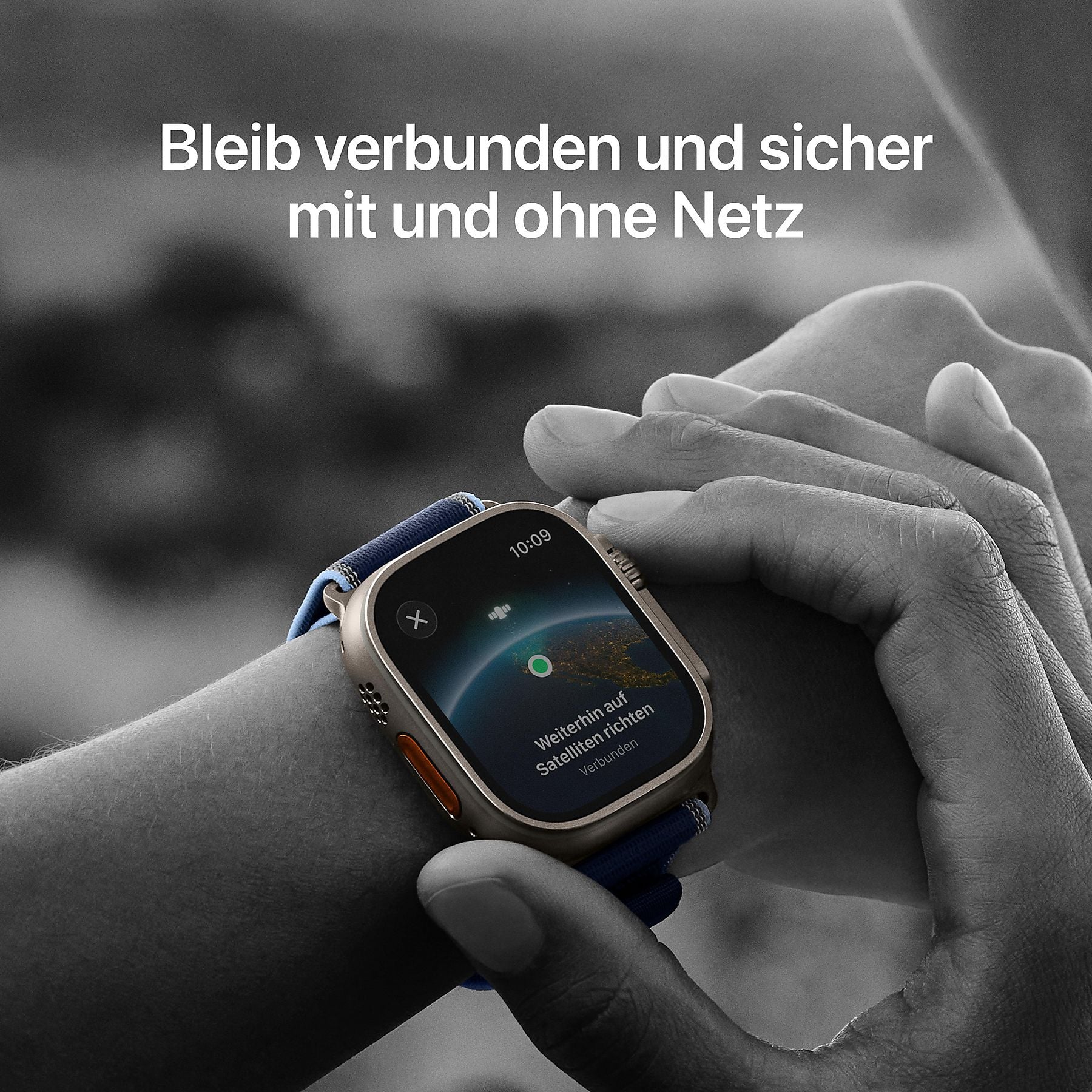 Apple Watch Ultra 3 GPS + Cellular 49mm Natur/Maritim Blau Ocean Armband 130-210 mm – Bild 4
