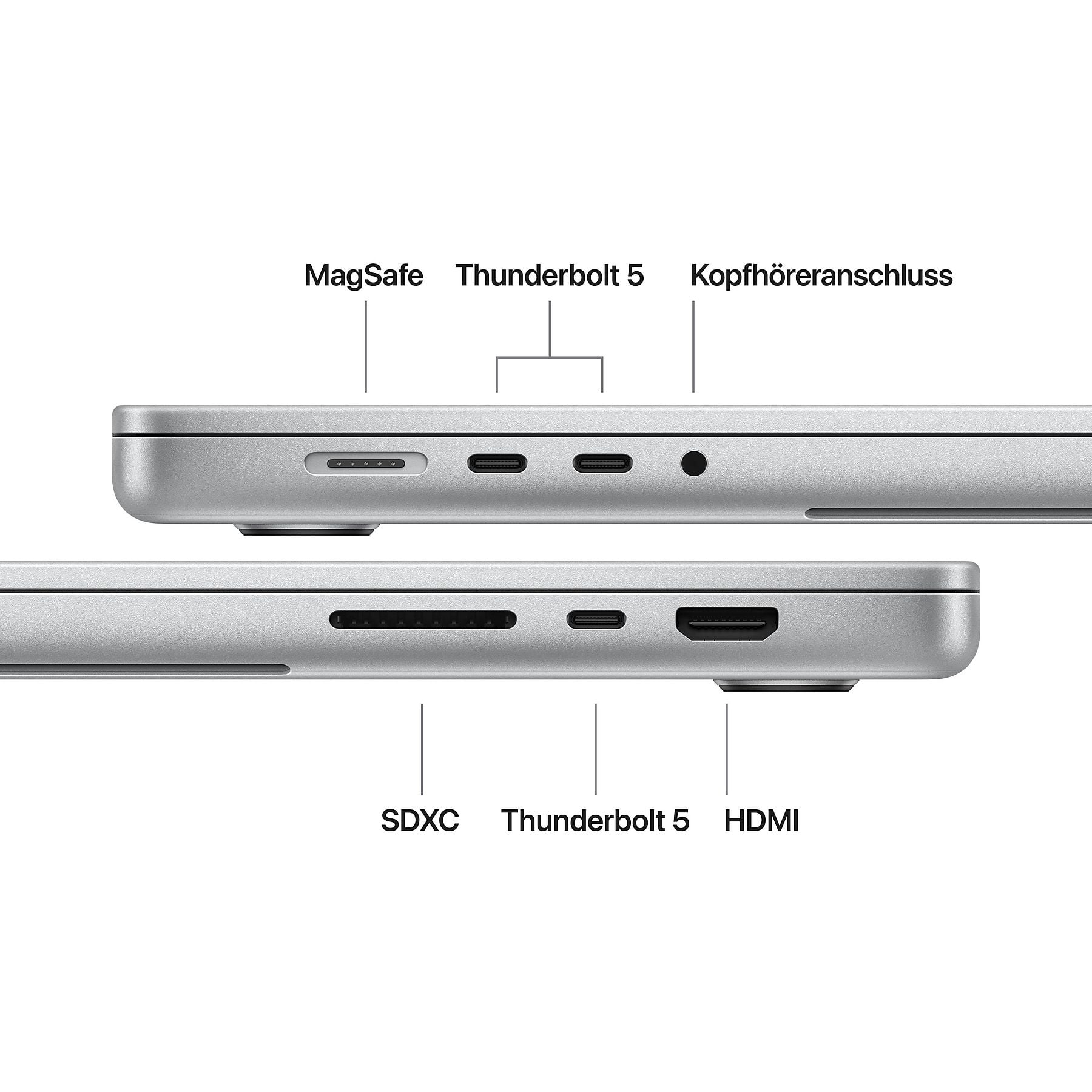 Apple MacBook Pro 16 Zoll - Silber, 16 Zoll | M5 Max 18‑Core CPU 40‑Core GPU | 48 GB RAM | 2 TB SSD – Bild 3