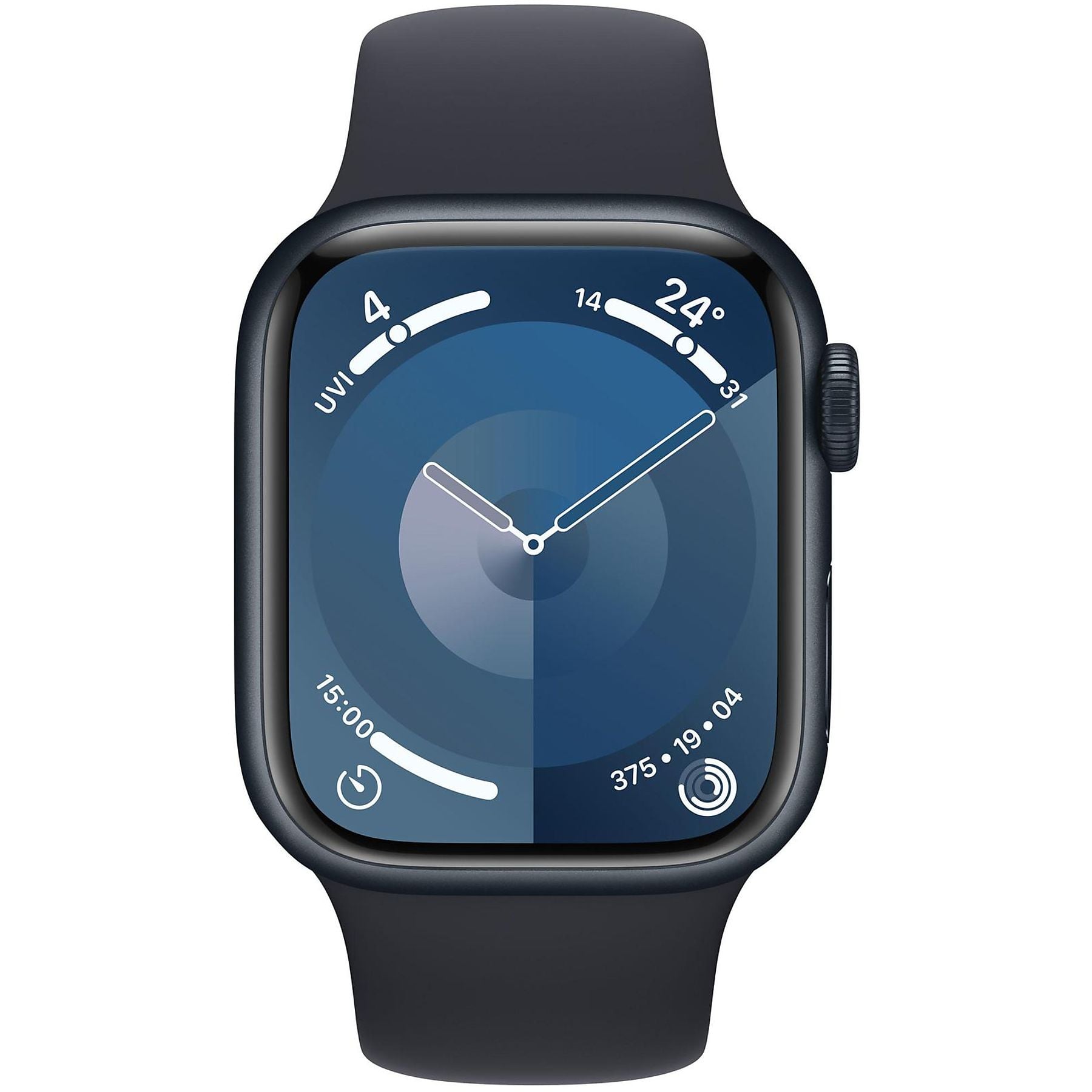Apple Watch Series 9 GPS 41mm Aluminium Mitternacht Sport Band L – Bild 2
